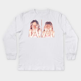 Confusing me Kids Long Sleeve T-Shirt